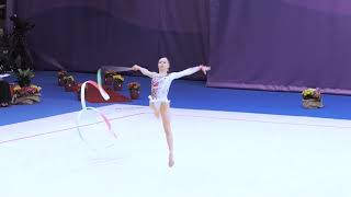 KARBANOV Helene FRA  Ribbon Final FIG World Cup 2024 Athens [upl. by Ahsinwad315]