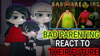 Bad Parenting React To Their Future  Gacha Club  Gacha Reaction  Ron  Robin  Bruce [upl. by Lanita]