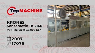 KRONES Sensometic TK 2160 Carbonated filling line used [upl. by Nahtnanhoj]