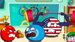 Countryballs Olympics at School 🏫🔥 [upl. by Elletnohs]