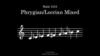 Scale 1515 PhrygianLocrian Mixed [upl. by Aicrag]