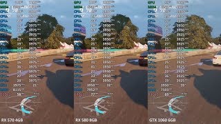 Forza Horizon 4 Test  RX 570 vs RX 580 vs GTX 1060  1080p ultra Ryzen 7 2700X [upl. by Aivekal]