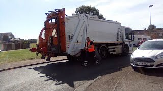 Bin lorry garden waste Collection OGS [upl. by Helbonia]