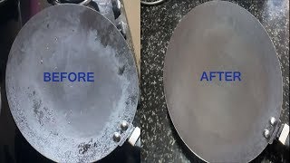 NONSTICK TAWA CLEANING AT HOMECLEANING TIPSHOW TO CLEAN NONSTICK PAN [upl. by Yoong]