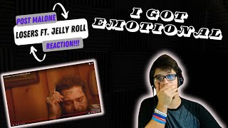 Post Malone  Losers Lyric Video ft Jelly Roll  REACTION [upl. by Eniamrahc]