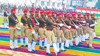 26 January Parade 2023  NCC Police line Parade on Independence Day in Azamgarh [upl. by Elkin]