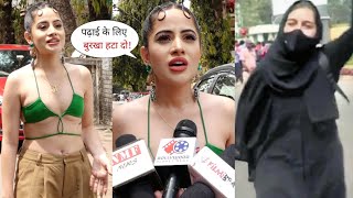 Muslim Actress Urfi Javed Shocking Reaction Muslim Burqa Controversy At City Byte [upl. by Ramel962]