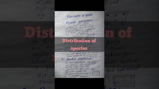 Distribution of species shortvideo education [upl. by Nirrok337]