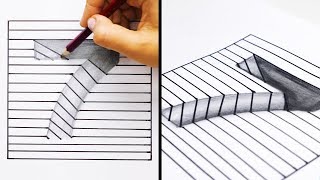 20 EASY AND COOL DRAWING TRICKS [upl. by Airotcivairam]