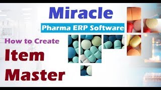 Miracle Pharma ERP  How to Create company and Item Master [upl. by Bonnibelle870]