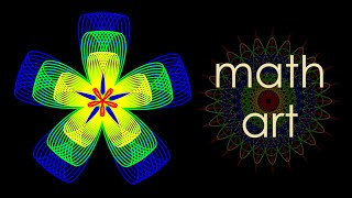 Math Art Animations Hypotrochoids Spirograph [upl. by Yorel749]