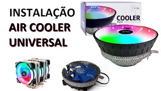 Tutorial  Como instalar um Air Cooler Universal Intel  AMD [upl. by Warfield]