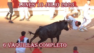 Vaquillas 10 julio 2023 San Fermín completo 66 [upl. by Farlay949]