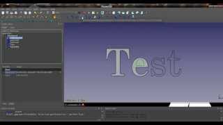 SVG Text To FreeCAD Part [upl. by Shishko875]