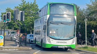 ITS MOVING Stephensons of Essex Scania N250UD Enviro 400MMC EU23 BZL 621 Route 816  7524 [upl. by Enyawal]