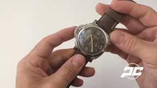 Panerai PAM579 Luminor Destro Titanium Chronograph Monopulsante Review [upl. by Amati30]