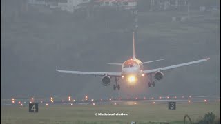 TRICKY Landing at Madeira Airport [upl. by Ihab]