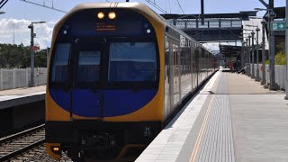 Oscar set H27  arriving and departing Shellharbour Junction [upl. by Aramak]