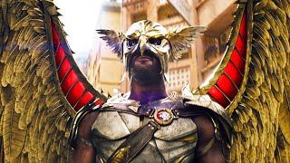 Black Adam Vs Hawkman  Fight Scene  BLACK ADAM 2022 Movie CLIP 4K [upl. by Zarah478]