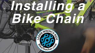 How to install a bike chain on a 1x11 speed drivetrain [upl. by Nerti379]