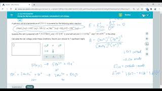 Using the Nernst equation to calculate nonstandard cell voltage [upl. by Adella757]