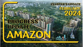 Saakaar Aqua City Cluster Amazon February 2024 Progress Update [upl. by Aneehsor579]