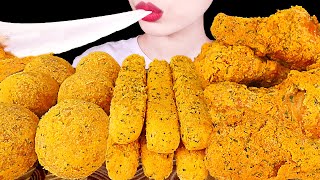 ASMR MUKBANG｜FRIED CHICKEN CHEESE BALL CHEESE STICK BBURINKLE 뿌링클 치킨 치즈스틱 치즈볼 EATING SOUNDS 먹방 [upl. by Barty]