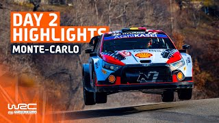 Day 2 Highlights  WRC Rallye MonteCarlo 2024 [upl. by Carper]