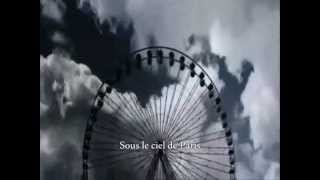 Yves Montand  Sous Le Ciel De Paris with lyrics [upl. by Newnorb]