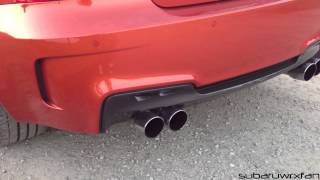 BMW 1M Eisenmann Race Exhaust Revs [upl. by Nylitsirk211]