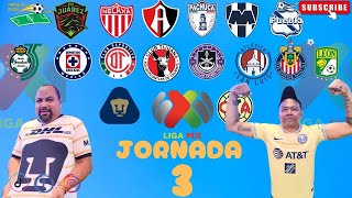 Pronósticos Jornada 3 Liga Mx Apertura 2024 [upl. by Naoma323]