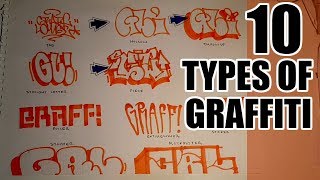 10 Types of Graffiti [upl. by Arved]