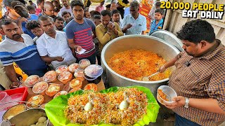 150 Rs Only 😍 GUNDU Bhai HYDERABADI Dum Biryani Indian Street Food 🤤 Daily 500 Kg Chicken Biryani [upl. by Etnad]