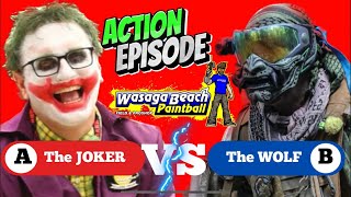 WOLF PAINTBALL TAKES ON JOKER [upl. by Aleekat]