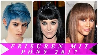 Frisuren mit pony 2017 [upl. by Ellett]