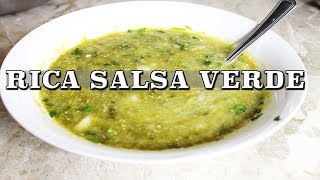 SALSA VERDE PARA QUESADILLAS Y TACOS [upl. by Bernardina]