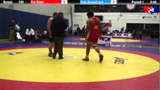 2012 Kiki Cup 120 Pal Rishi India vs Rulon Gardner USA 3 [upl. by Aluor]