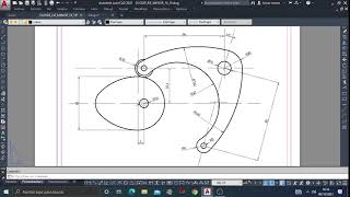 OVOIDE DADO EJE MENOR Y LEVA CON AUTOCAD [upl. by Durst]