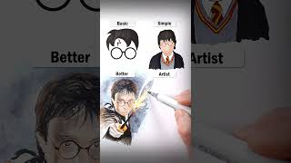 Draw Harry Potter art drawing shorts harrypotter magic howtodraw easydraw [upl. by Bum181]