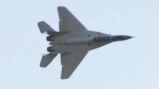 MiG35 100 лет ВВС России Russian Air Force 100th Anniversary Air Show 2012 [upl. by Deyes]