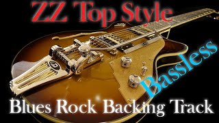 Blues rock backing track ZZ Top style  bassless [upl. by Yehus]