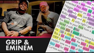 Grip ft Eminem on Walkthrough  Lyrics Rhymes Highlighted 295 [upl. by Tompkins]