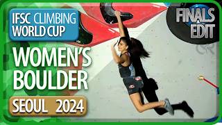 Boulder Finals  Seoul  Womens  2024  Cut Edit [upl. by Saretta101]