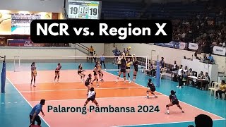 NCR FEU vs Region X Cagayan  Palarong Pambansa 2024  Secondary Girls Volleyball [upl. by Sumerlin]