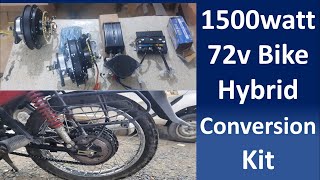 hybrid bike conversion kit  hybrid bike  petrol  electric bike  ev conversion kit India  ev [upl. by Bisset562]