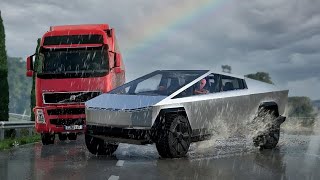 Realistic Hydroplane and Icy Crashes 05  BeamNGdrive [upl. by Fasto760]