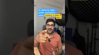 SQL Data Types Explained When is Data Width Mandatory sqlforbeginners learncoding [upl. by Anauqahs237]
