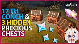 17th Conch amp 3 Hidden Precious Chests Broken Isle Underground Puzzle Guide Genshin Impact 28 [upl. by Aihtak]