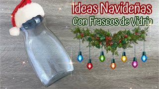 6 Ideas para Regalar o Vender 🎄 Ideas de Frascos de Vidrios navideños Diy Christmas  Artesanato [upl. by Jurgen]