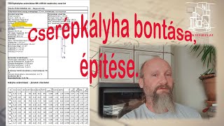 Cserépkályha bontás és új cserépkályha építése [upl. by Celka]